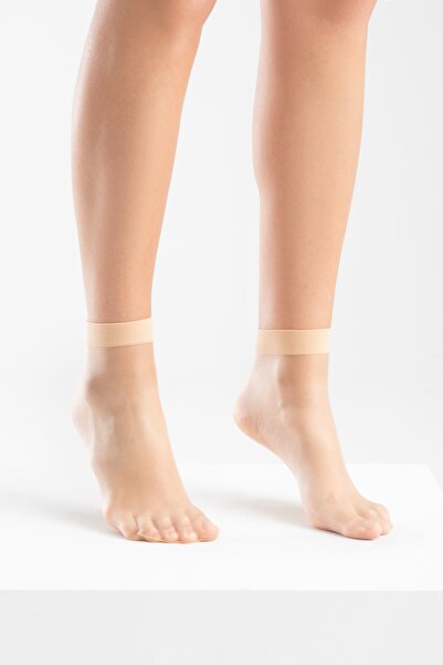 Bonny Silver Odor-Free Socket Thin Nude Silver Socks Pack of 3