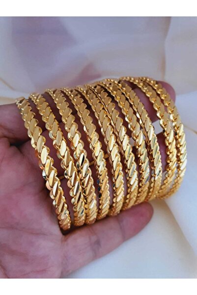 barış gold altın kaplama 22 Ayar Altın Kaplama Kadın 3 Telli Adana Burması Bilezik Modeli Adet Fiyatıdır Iade Yoktur