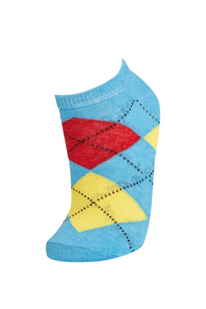 DeFacto Чифт от 3 чорапи до глезена с шарка за момче V7388A621AU