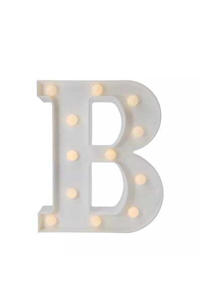 DogusDeco B Harfi Işıklı Led Dekoratif Aydınlatma Büyük Boy