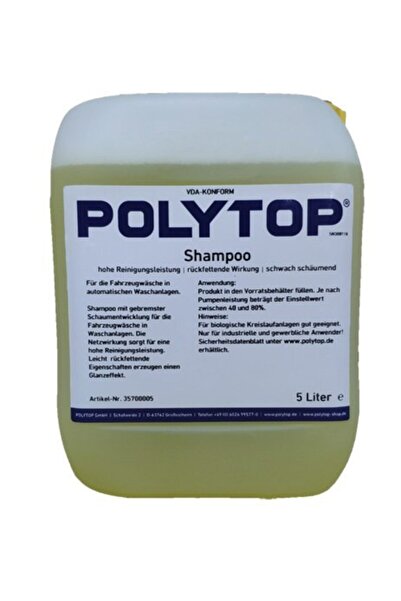 polytop Shampoo Ph Notr Cilalı Şampuan 5lt.