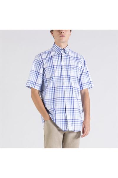 PAUL&SHARK Мъжки тъкани ризи с къси ръкави - C.w. Памук