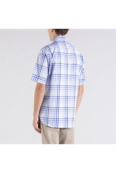 PAUL&SHARK Ανδρικό υφαντό πουκάμισο με κοντό μανίκι - C.w. Βαμβάκι