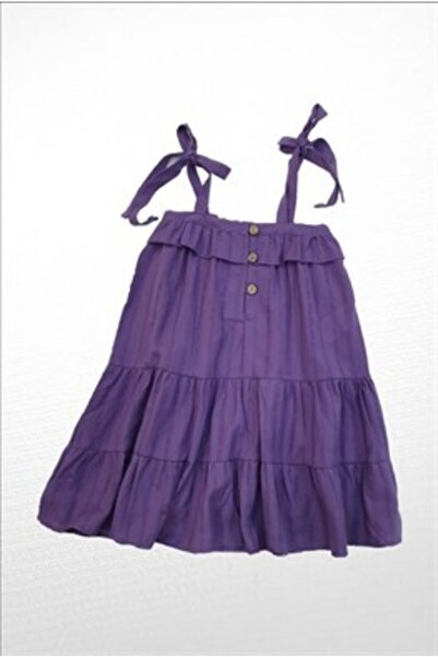 Çikoby Mor Çocuk Elbisesi