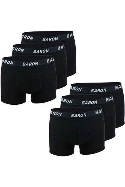 BARON Ανδρικό Cotton Boxer - Πακέτο 5, Χτενισμένο Βαμβακερό Lycra