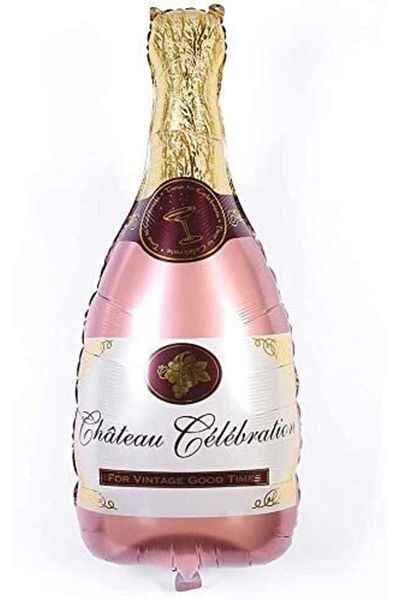 parti sürprizi Rose Gold Bottle Foil Balloon