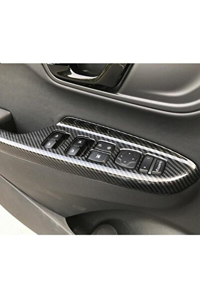 OLED GARAJ غطاء مسند ذراع للباب باللون الأسود متوافق مع Hyundai Kona