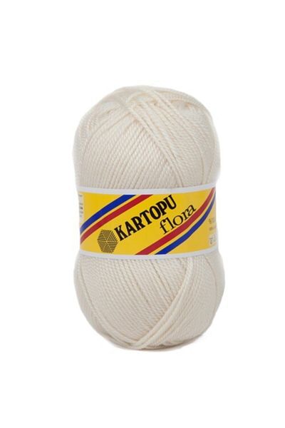 Kartopu Flora Booties Thread 25 Cream