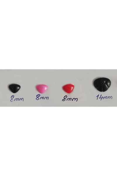 orhanucuzluk Κλειδωμένη μύτη 8 mm Μαύρο (5 τεμάχια)