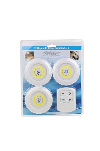 pazariz Wt-364 Uzaktan Kumandalı Yapışkanlı Led Spot Lamba