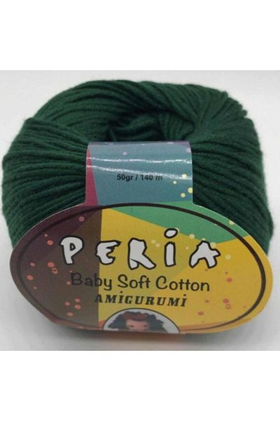 Peria Baby Cotton Amigurumi Πλεκτό νήμα 43 Emerald Green
