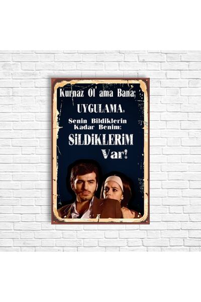 TRENDPOSTER Ezel Retro Ahşap Poster