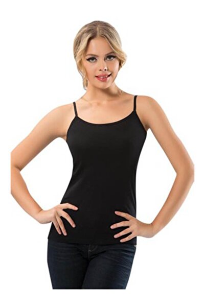 Anıt Women's Athlete with Ribbed Rope Strap Black 2808