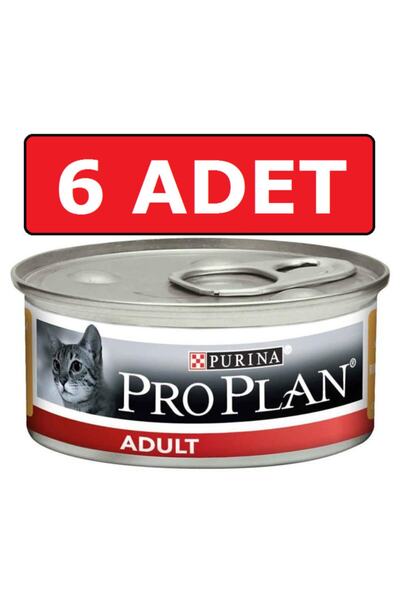 Pro Plan Proplan Adult Tavuk Etli Yetişkin Kedi Konservesi 85 Gr X 6 Adet Yaş Mama