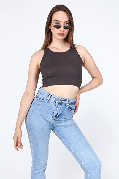 AFŞAR MODA Smoked Crop Blouse Rambo