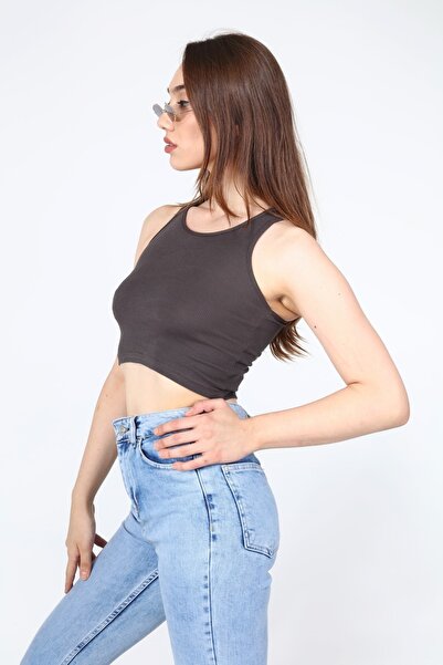 AFŞAR MODA Smoked Crop Blouse Rambo