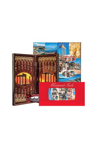 ESER Antalya Tourist Large Size View Polyester Backgammon