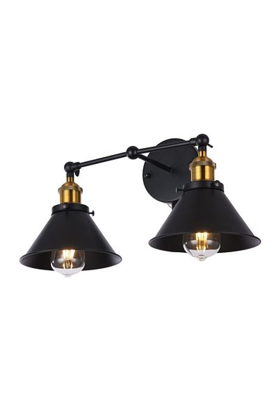 RİOLİGHT Retro Rustic Double Movable Headboard Antique Lampholder Articulated 2xe27 Lampholder Metal Wall Sconce