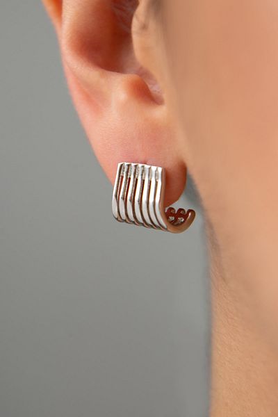 Elika Silver Women's Line Model Earrings