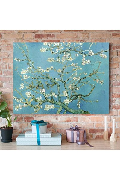 Piri Kanvas Tablo Çiçek Açan Badem Dalları Van Gogh Kanvas Tablo
