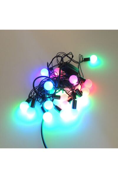 Sunlight Marble Ball RGB Christmas Tree Garden Rope Ornament Lighting 20 LED Lights 3m