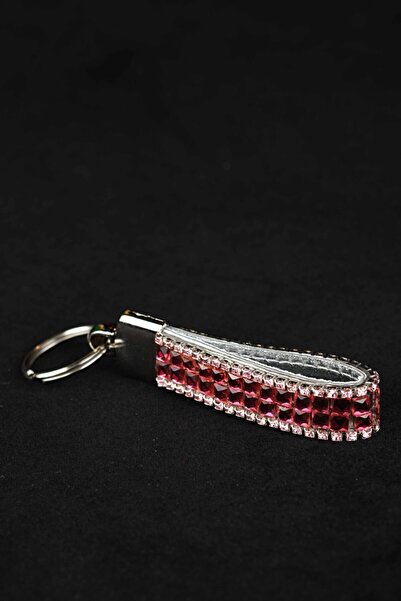 TASARIM ARABAM ATİKE ELİF AKIN باجيت فوشيا مرصع بالأحجار الوردية - سلسلة مفاتيح