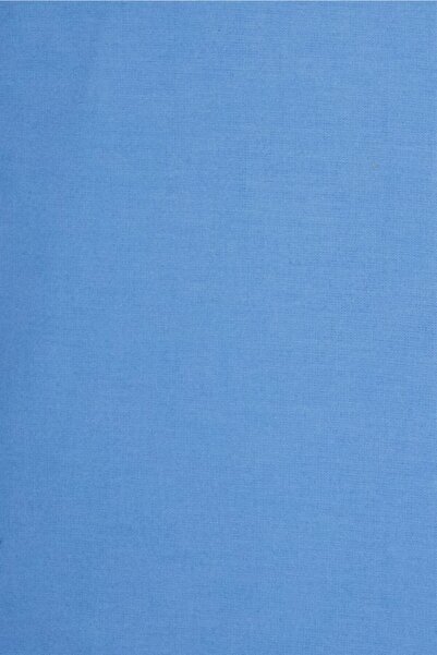 AS TEKSTİL Poplin Kumaş Mavi %100 Pamuk Süper Lüks Akfil (1 METRE)