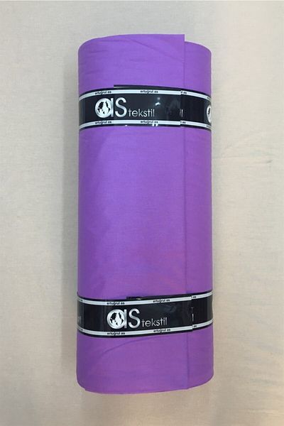 AS TEKSTİL Dark Lilac Poplin - 100% Cotton Super Luxury Akfil (1 Meter)