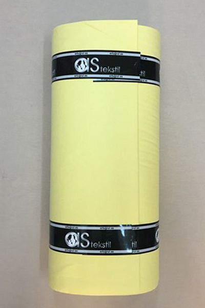 AS TEKSTİL Yellow Super Luxury Poplin Akfil - 1 m