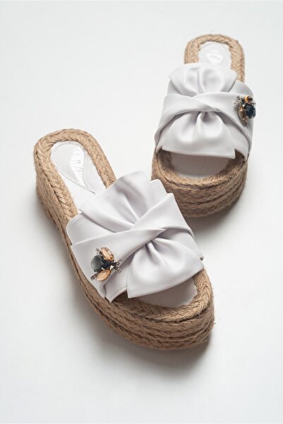 LuviShoes T02 White Stone Women's Slippers