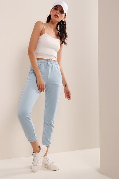 HAKKE Kadın Bebe Mavisi Cepli Eşofman Altı