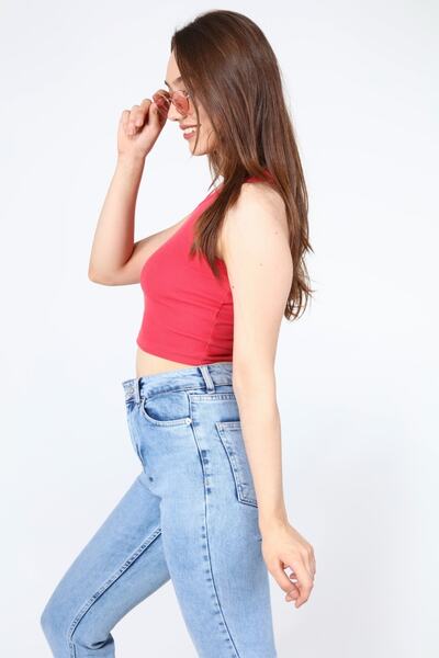 AFŞAR MODA Women's Rambo Crop Blouse