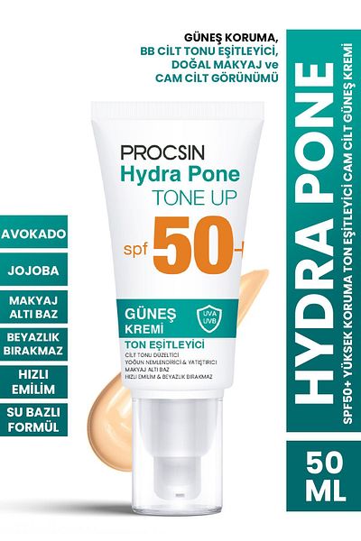 PROCSIN Hydra Pone Spf50+ - Skin Tone Equalizing Bb Sunscreen, Makeup Effect Giving Glass Skin