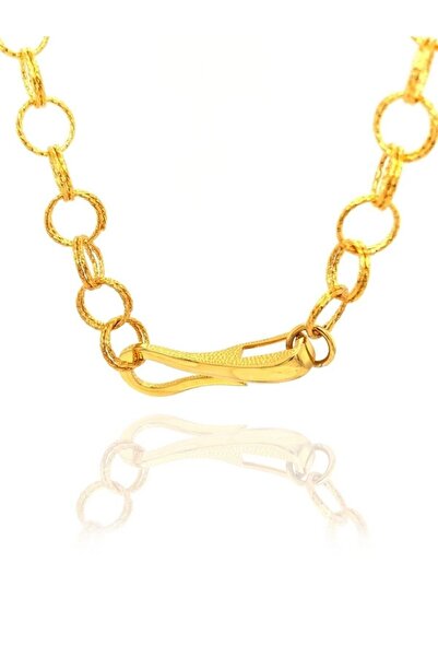 LİNYA JEWELLERY Bond Zincir Kanca Kolye Gold