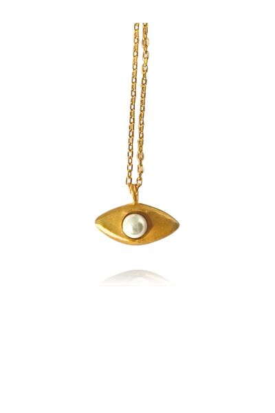 LİNYA JEWELLERY Aura Minimal İncili Göz Kolye