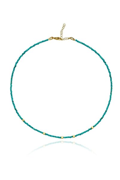 LİNYA JEWELLERY Lana Turkuaz Küçük Toplu Kolye
