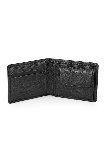 Daniel Klein Dkl1320-1 Men's Black Wallet & Card Holder Made of Real Leather