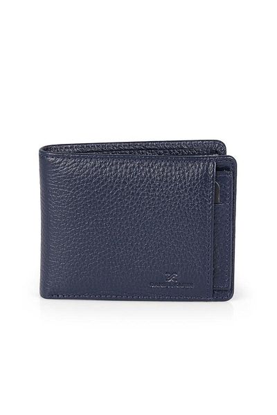 Daniel Klein Dkl1320-2 Navy Blue Men's Wallet and Card Holder - Real Leather Production