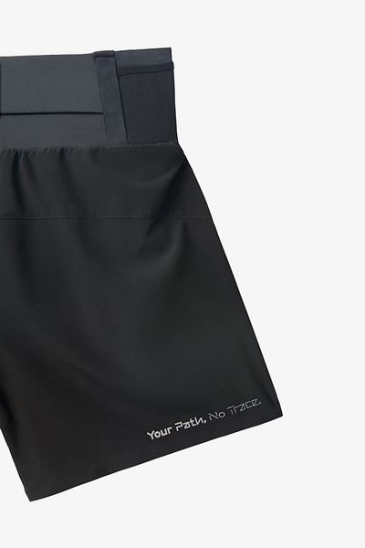 NNormal Ανδρικό μαύρο αγωνιστικό σορτς Race Shorts N1CMRS2-001