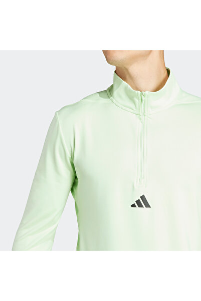 adidas Πράσινο ανδρικό φούτερ - Wo Quarter Zip, IS3803