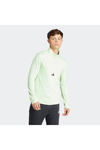 adidas Hanorac verde pentru bărbați - Wo Quarter Zip, IS3803