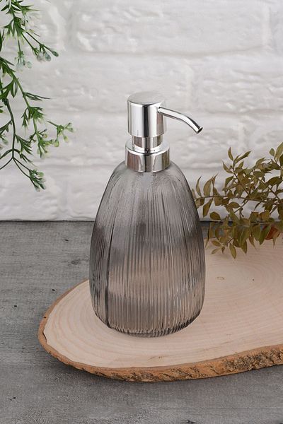 ANGDESİGN Angdesign Star Glass Liquid Soap Dispenser - Smoked