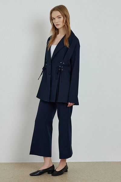Hooopstore JACHETA BLAZER CUSTOM COUT - ALBASTRU ÎNCHIS