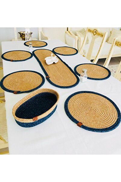 JÜTEX HOME 8-dijelni set za prezentaciju od Podmetač slamki od jute - Stolni ...