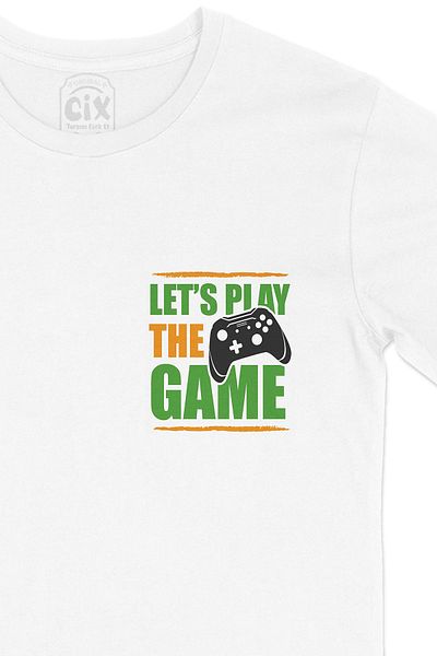 Cix Lets Play The Game Pocket Logo Design Tricou alb