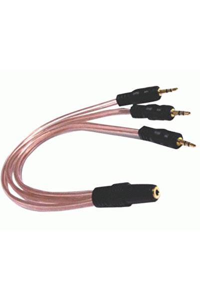 electroon Stereo Fişi 5 1 Kablosu 3,5mm Dişi 3x3,5mm Erkek