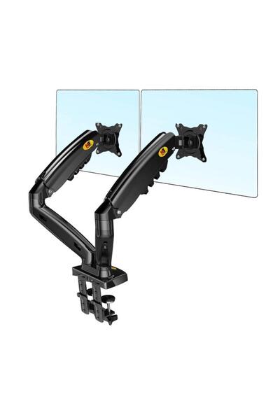 electroon Nb F160 Amortisörlü Çiftli 17-27'' Masa Üstü Monitör Tutucu