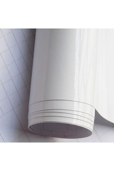 ESEMİZ White Vehicle Motor Furniture - Durable Foil (126cm X 30cm)