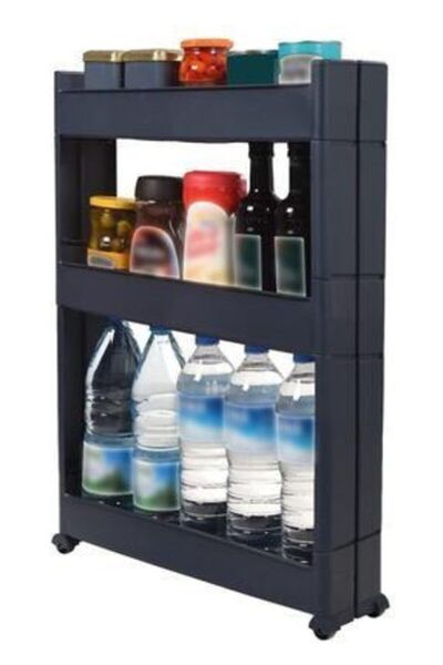 Motek Slim Organizer 3'lü Raf (gri)