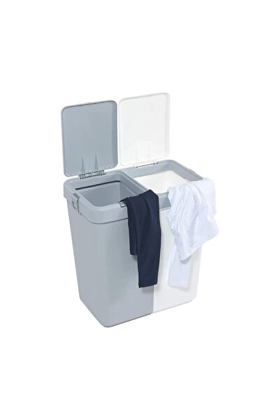 Motek Çok Amaçlı Çift Bölmeli Çamaşır Kirli Sepeti